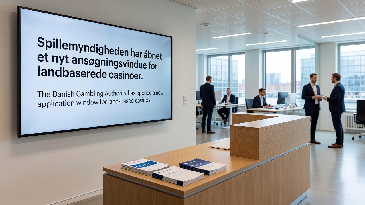 Grafik der viser ansøgningsproces og tidslinje for danske kasinolicenser